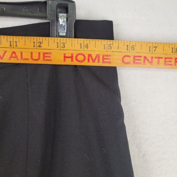 Jenvie Black Wool Blend A-Line Skirt 10 Classic Vintage Design Flared USA - Picture 8 of 8